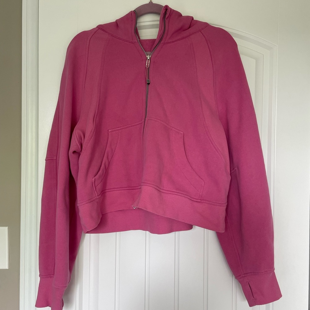 Lululemon scuba oversized full zip- pink blossom